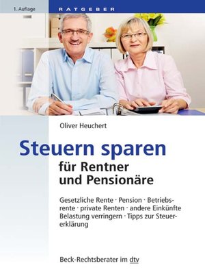 cover image of Steuern sparen für Rentner und Pensionäre